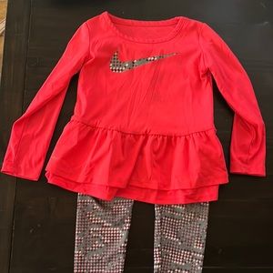 Nike Girls Dri-Fit shirt-top set